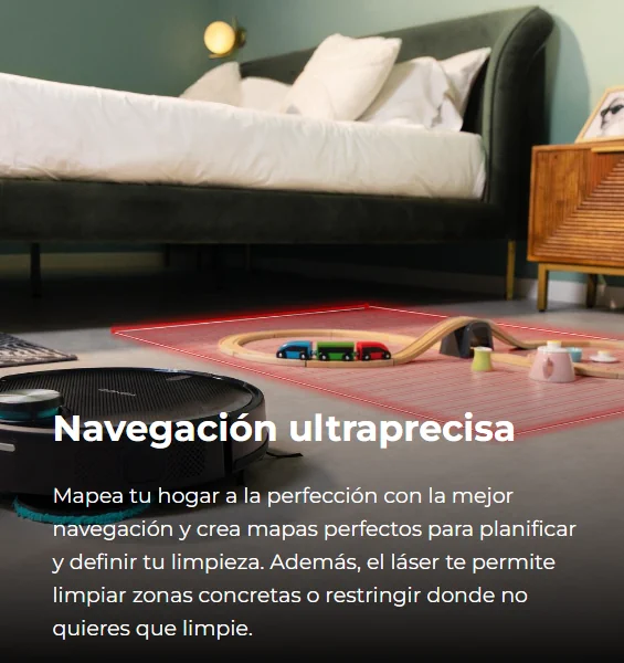 Conga 11090 Spin Revolution Home&Wash con navegación láser ultraprecisa