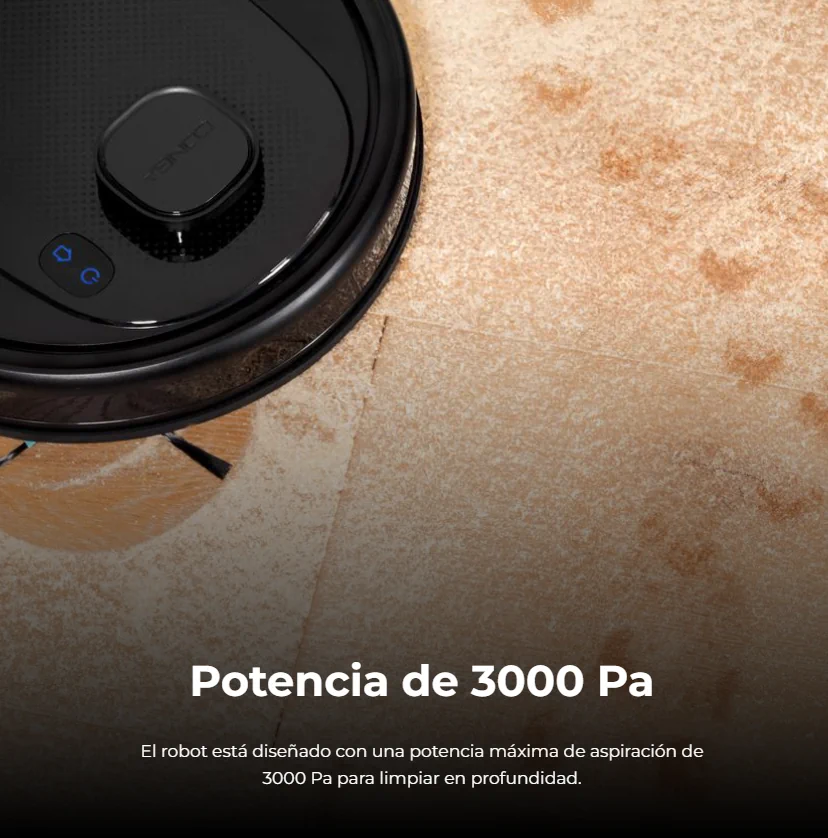 Conga 7490 y base de autovaciado con 3000 pascales de potencia