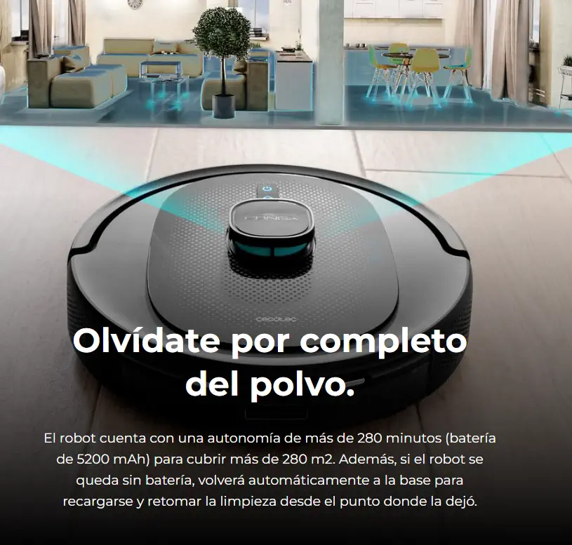Batería para más de 4 horas de autonomía de la Conga 8290 Immortal Ultra Power Home X-Treme