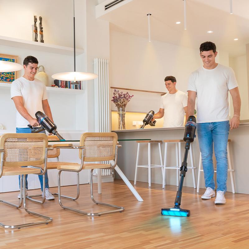 Conga Rockstar 3000 Advance Ergowet Connected IA Aspirador sin cables 4 en 1 Aspirador vertical, escoba, de mano y friegasuelos